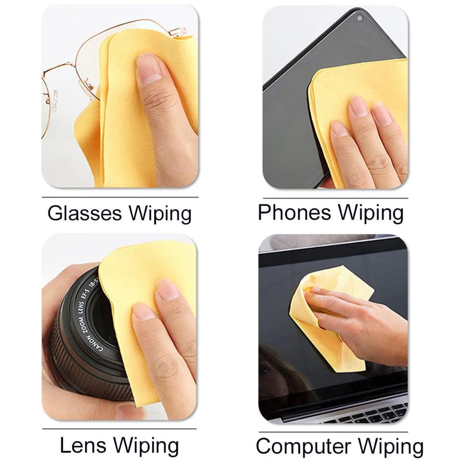 Microfiber Cleaning Cloths (6 × 7 Inch) (Multicolor) (Pack of 1 Pc) Microfiber Cleaning Cloths (6 × 7 Inch) (Multicolor) (Pack of 1 Pc)